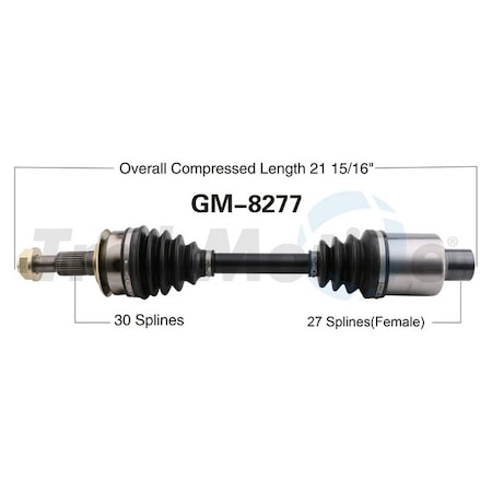 Surtrack Axle Cv Axle Shaft, Gm-8277 GM-8277